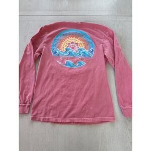 Comfort Colors Ron Jon Surf Shop Pink Long Sleeve Surfer Girl Beachy (Q)